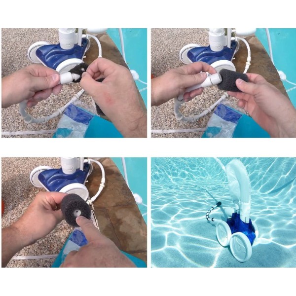 9-100-3105 Robot Tail Foam Brush, Kompatibel med Polaris 180, 280, 360, 3