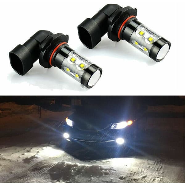 2 stk H10 50W 10smd Høy Effekt Bil LED Tåkelys Front Tåkelampe