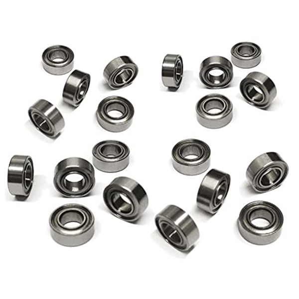 20-pack MR84ZZ-lager 4 mm x 8 mm x 3 mm stålkulor