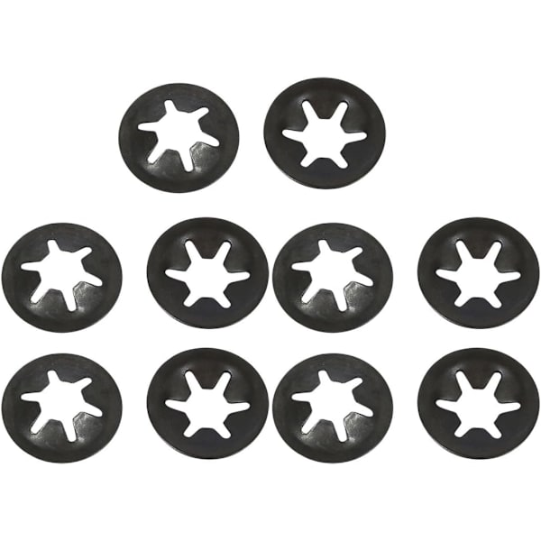 sourcing map Låsbricka M6 x 16mm 65Mn Starlock Bricka Intern