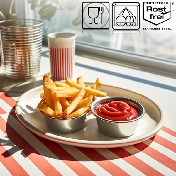 16 Små Skåle til Sovser, Dips og Snacks - Skåle (16 stk. - 6 x 3,6 cm)