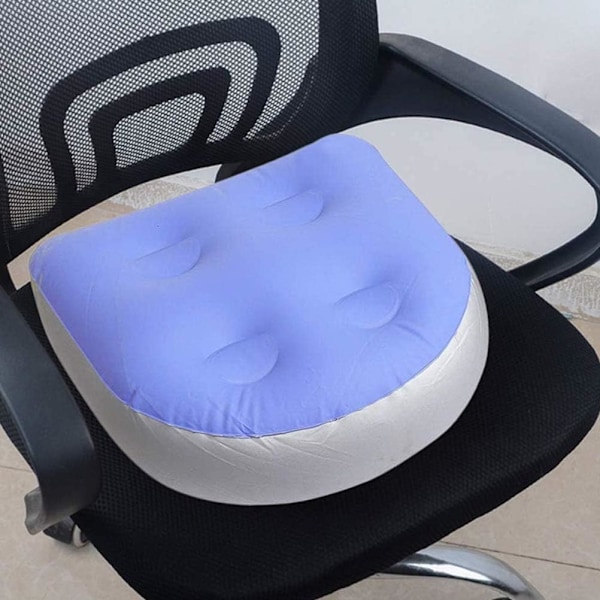 Oppblåsbar badekarsete pute med sugekopp for badekar, spa, jacuzzi