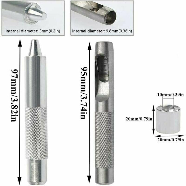 Grommets Grommets Kit, 100 sett Grommets 12mm Grommets, Presenning