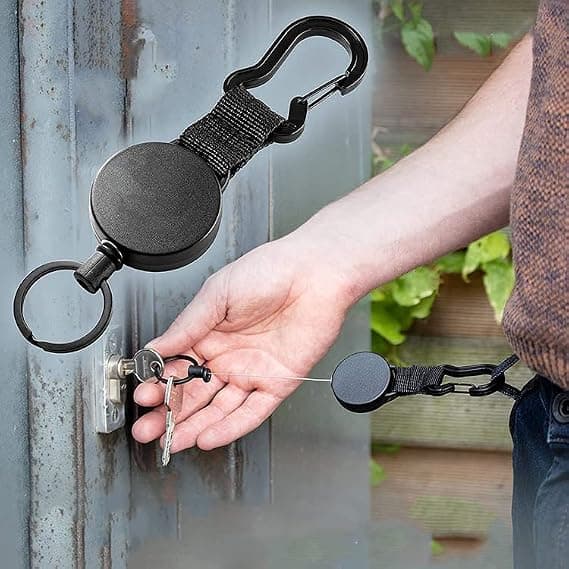 2 ställbar ståltråd rep svart hög elasticitet lätt att dra spänne
