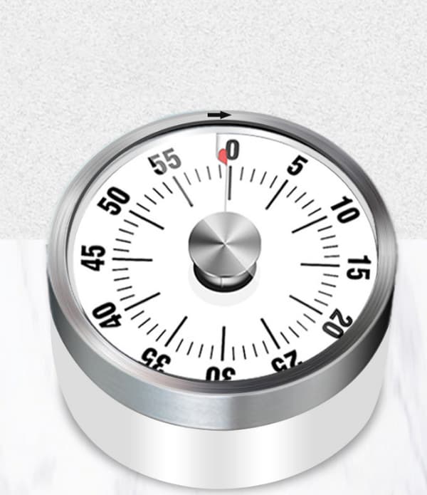 Rund 7,7x7,7cm; 60 minuters visuell timer - Klassrums- eller mötesnedräkning f