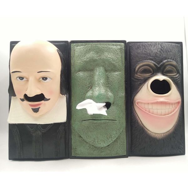Retro Resin Serviettboks Papir Deksel Etui Rektangulær Serviettholder