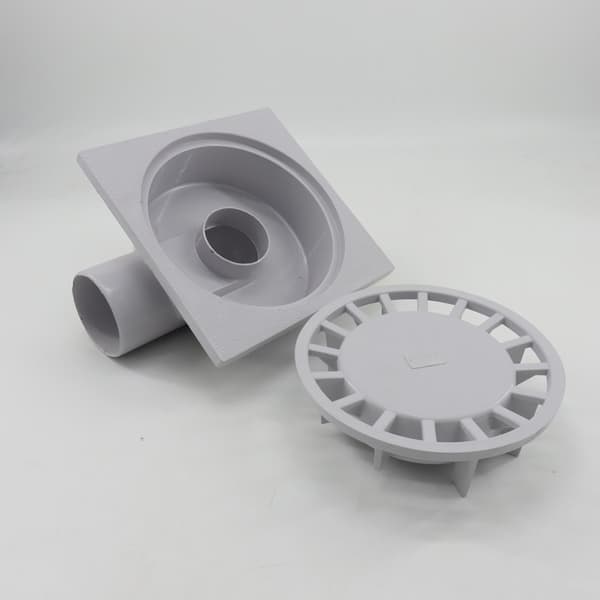 PVC-hajulukon suljin, harmaa, 200x200 mm