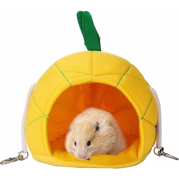 Hamac ananas - Lit douillet suspendu pour hamster