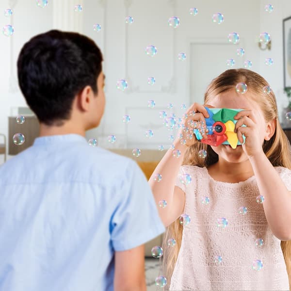 Kamerabubbelmaskin för barn - Kamerformad bubbelleksak - Liten
