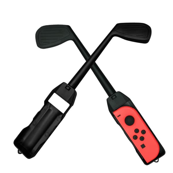 Justerbara Ergonomiska Dubbla Skydd Golfspelkontrollgrepp för Switch för Joy Con-kontroller för Switch Spelmaskin (Ingår) 29*7.5*2CM