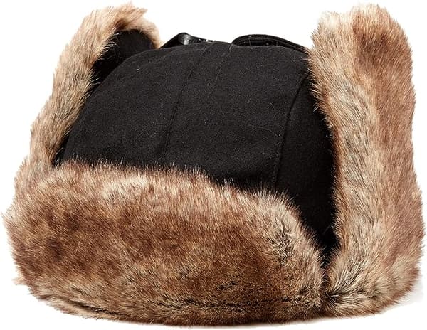 Herre Trapper Hat med Kunstig Pels (Hodeomkrets 54-60)