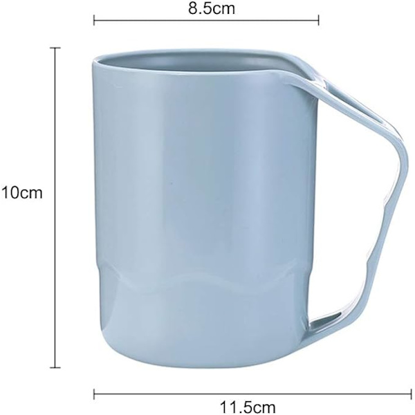 Badrum Singel Vattenkopp Eco-Friendly Plast Tandborsthållare Kopp Glas