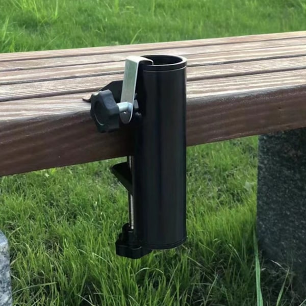 Paraplyklemme Balkonholder, 1 stk. Parasolholder Fastgørelsesclips, Parasolholder Fastgørelsesclips til Balkon til Parasol, Strand, Fiskeri, Terrasse, Balkon