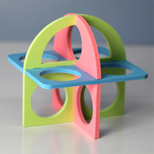 2 stk Hamster Treningsleke blå rosa grønn 12,5*12,5*12,5cm