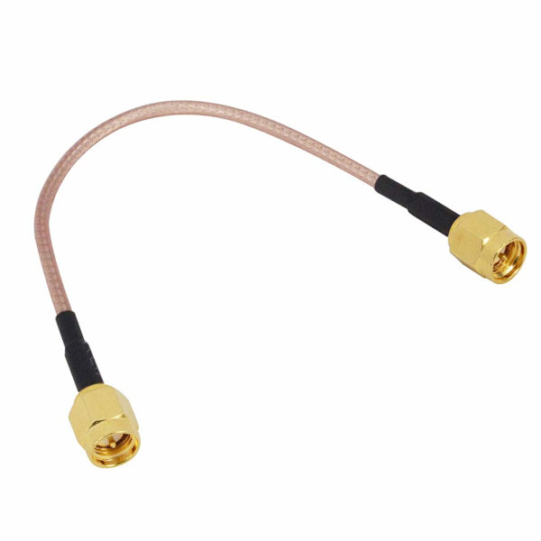 2 stk. SMA Han til SMA Han Koaksialkabel SMA Han til SMA Han 15CM SMA Forlængerkabel RG316 SMA Han Stik WiFi Antenneadapter til Koaksial Antenne