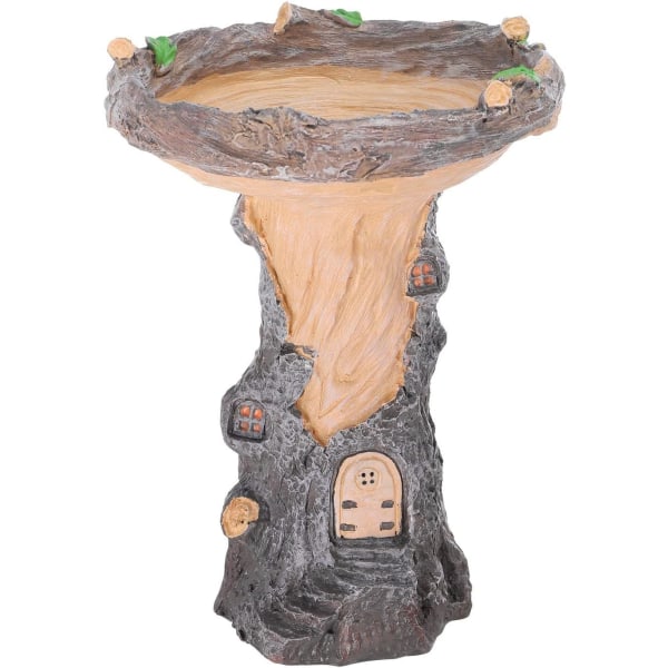 Resin Tree Birdbath Polyresin Antique Garden Bird Bath for Home G