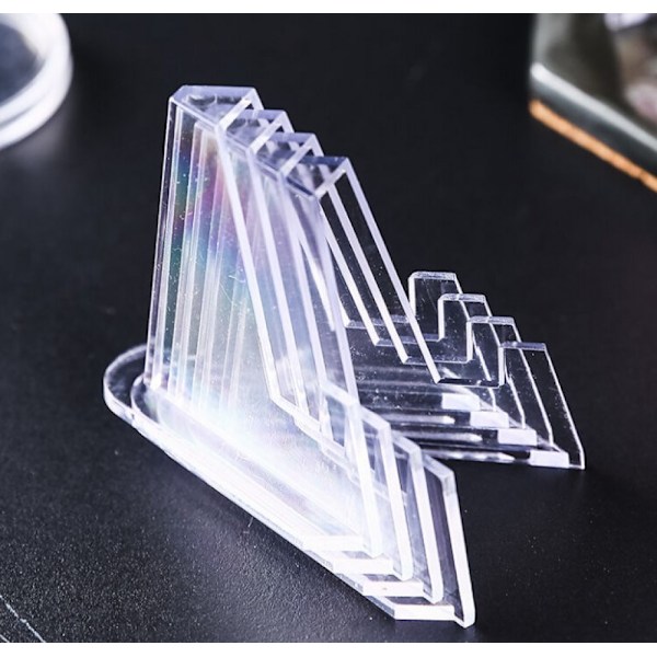 20 stk. myntholder-displaystativ, mini gjennomsiktig akrylstativ, akrylstativholdere, plaststativer, for medaljer, displaymynter, lommeur