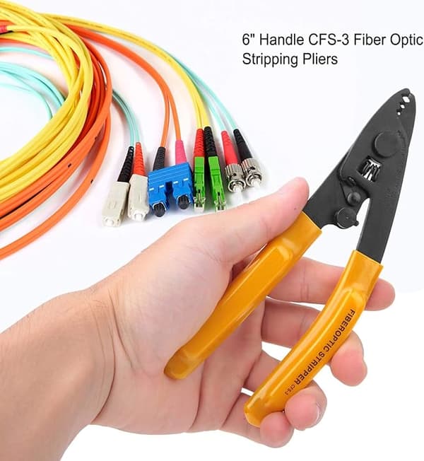Fiberoptisk avisolerare, 2-håls ergonomisk kabelavisolerare