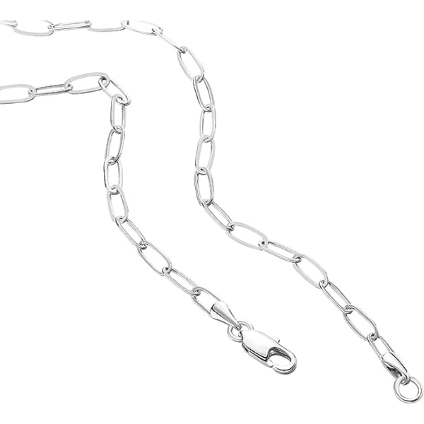 14K guldpläterad Curb Gem Box Sphere Bead Chain justerbart halsband