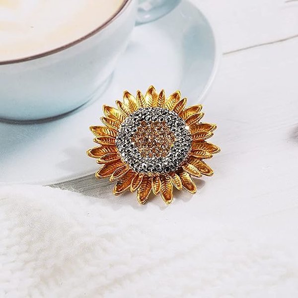 Smycken för kvinnor solros brosch pin för kvinnor mode