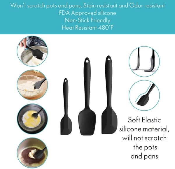 Silikonbakematte Non-Stick Deigmatte (60 x 40 cm rød)