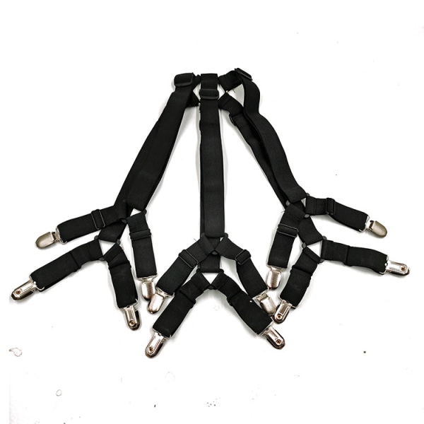 Metall Justerbar Kryss Kryss Seng Tilpasset Laken Stropper Suspenders Gripper Feste