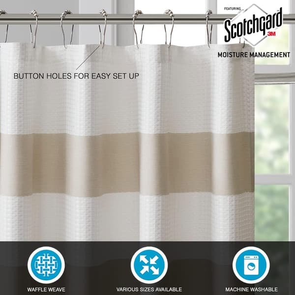 Vaffel Dusjforheng Pieced Solid Mikrofiber Stoff Fuktighet Man