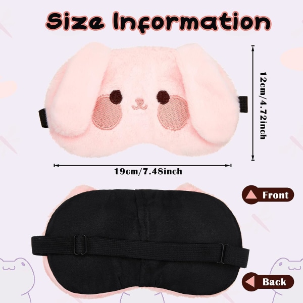 Sovmask Barn 3 Stycken Ögonmask Barn Sovmask Söta Djur