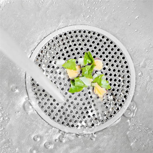 Duschavlopp, Hårfälla, Duschavloppsfilter, Hårfångare, Avlöppslock Sänkkfilter, Duschavlopps Hårfångare - Silver