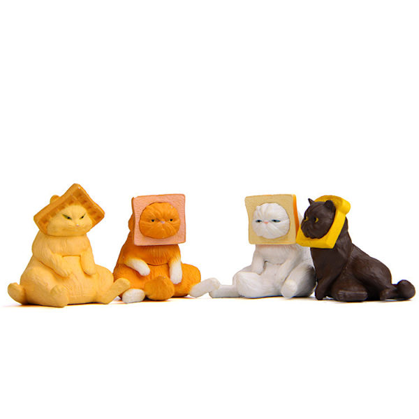 4 stk kakepynt figurer DIY Bonsai Ornament Dekorasjon Miniatyrer