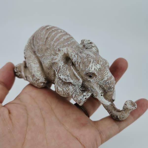 Resin Håndværk Elefant Pendul Træk Lille Elefant Udendørs Hjem Ga