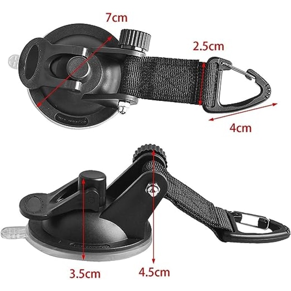 2-pack multifunktions sugkoppsförankring med fästkrok, pool