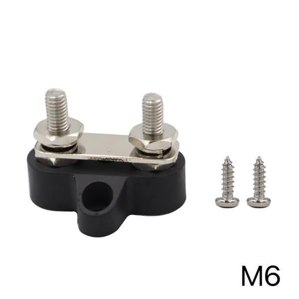M6 2 stk. Terminalblok Batteriterminalblok DC Samleskinne til RV T