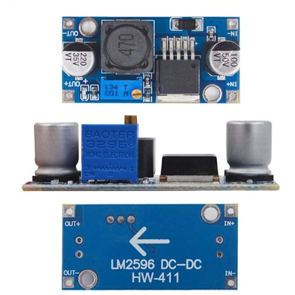 8 st LM2596S DC - DC Hög effektivitet Spänningsregulator 3.2-35V t