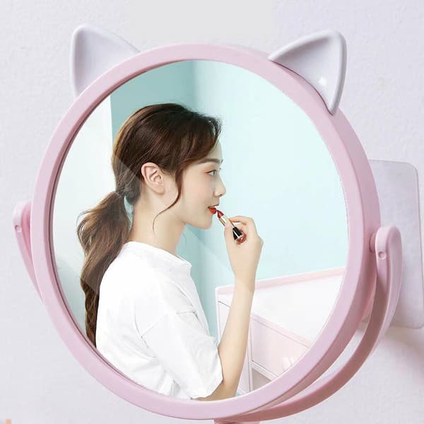 Cartoon Seamless Sticker Mirror Wall Suction Free Punching Makeup
