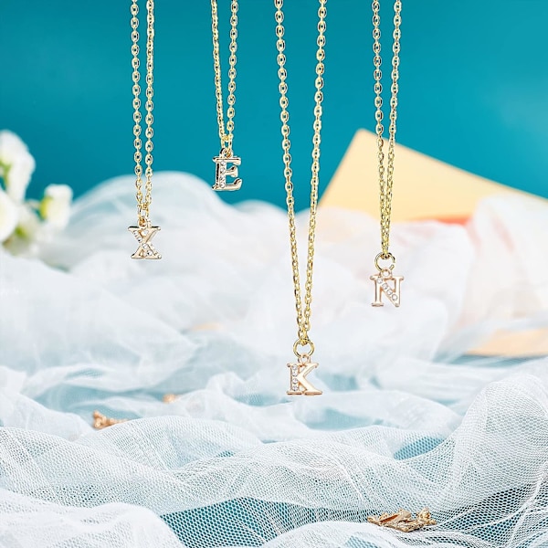 26 stk. alfabet charms, bogstav charms AZ lys guld legering bogstav