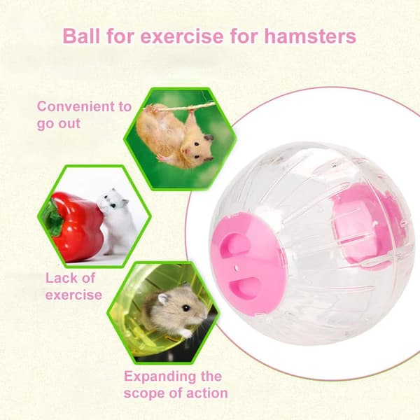 Hamsterball, 15,8 cm diameter Hamster treningsball Museleke for