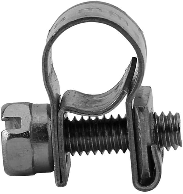 10-pack kraftiga rostfria bränsleslangklämmor 7mm-9mm storlek för plugg