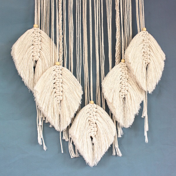 Attrape Reve Luminous Giant White Wall Hanging Rope Woven Tapestr