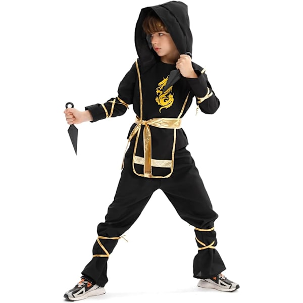 Halloween-ninjakostyymi pojille, ninjapuku ja teeskentelyleikki