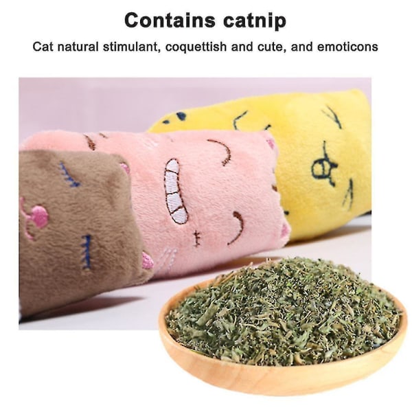 3 kappaletta kissan leluja interaktiivisia pehmeitä plyysi catnip leluja kissan pureskelulelu