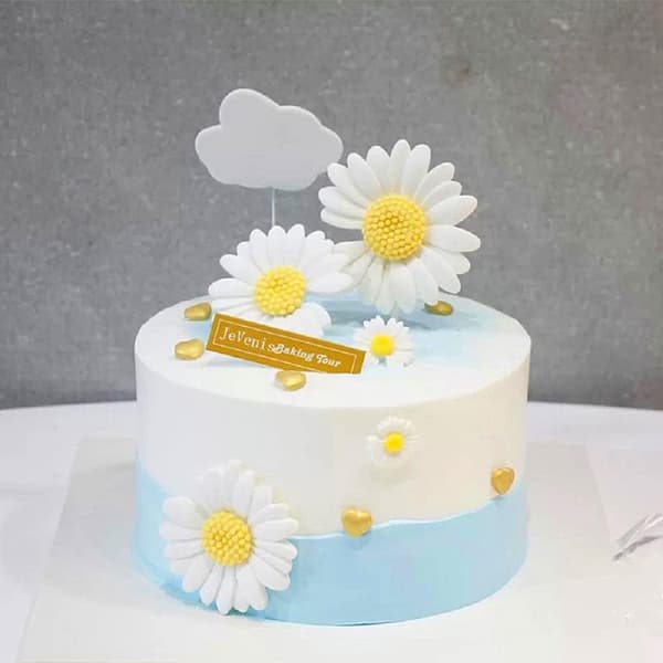 5 STK Tusindfryd Kagepynt Tusindfryd Blomst Kage Topper til Bryllup