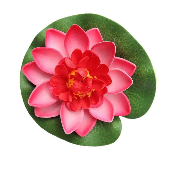5 stk. Kunstig Vandlilje Blomst Kunstig Flydende Vand L