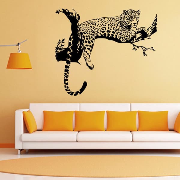 Leopardia seinätarrasetti seinätarra seinäkoriste