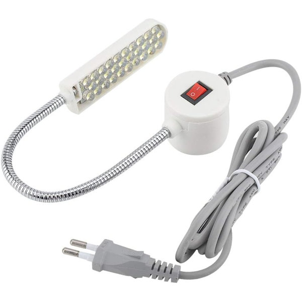 LED Symaskine Lys 30LEDs Fleksibel Svanehals Arbejdslys til
