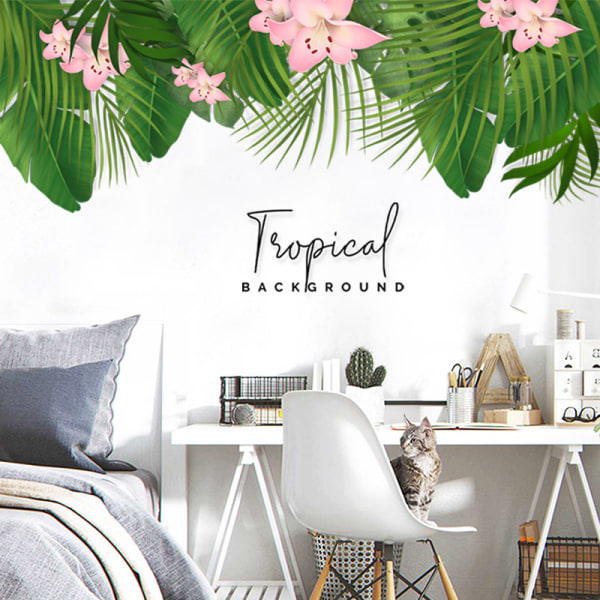 A Set of Tropical Plants Wall Stickers Wall Sticker Wall Decorati