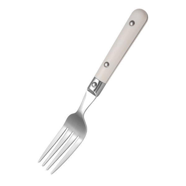 Børnebestik i rustfrit stål, 3 dele, hvid