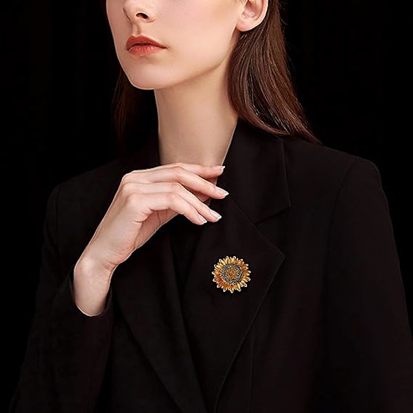 Smycken för kvinnor solros brosch pin för kvinnor mode