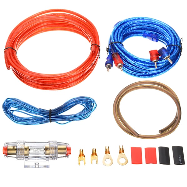 Auton vahvistimen johtosarja Audio Subwoofer AMP RCA virtajohto AGU