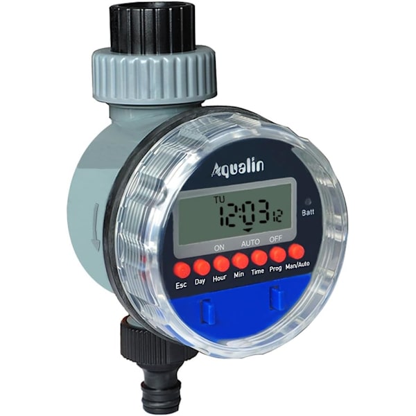 Timer bevattningsregulator trycklös drift, kulventil